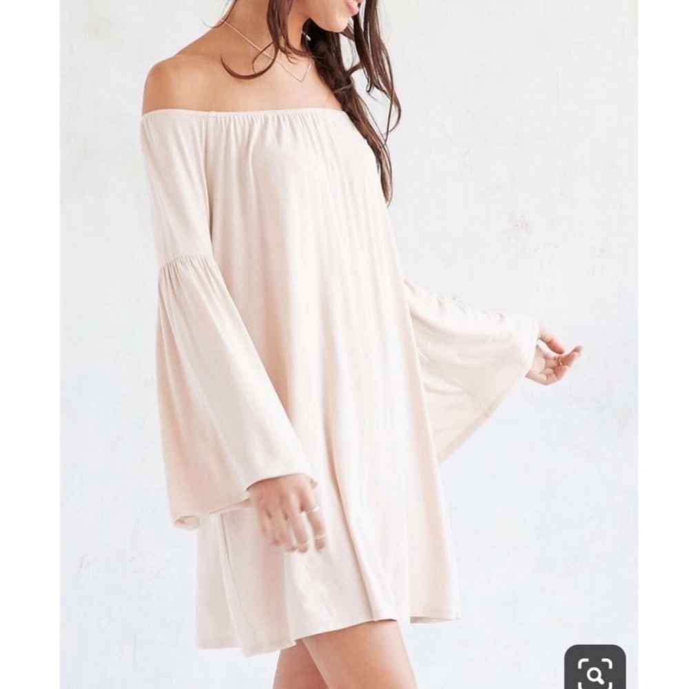 Urban Outfitters Ecote Off the Shoulder Romantic Boho Bell Sleeve Dress S